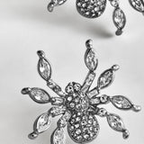 Crystal Creepers Spider Earrings - Spider
