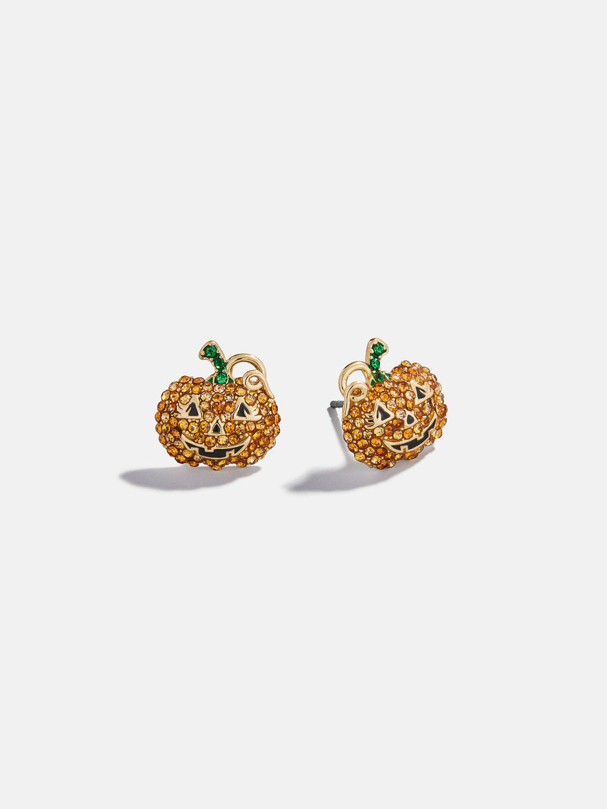 Oh My Gourd Earrings - Pumpkin