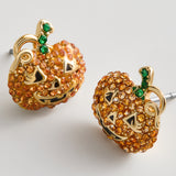 Oh My Gourd Earrings - Pumpkin