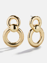 BaubleBar Dakota Door Knocker Earrings - Gold - 
    Gold statement earrings 
  
