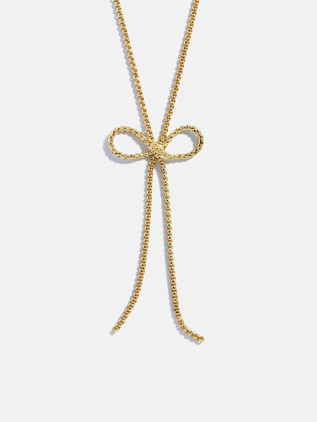 Gigi Bow Lariat Necklace - Gold – Gold Y necklace – BaubleBar