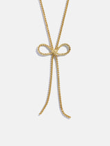 BaubleBar Gigi Bow Lariat Necklace - Gold - 
    Enjoy 25% Off. It's the Big Biannual Event: This Week Only
  
