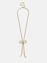 BaubleBar Gigi Bow Lariat Necklace - Gold - 
    Enjoy 25% Off. It's the Big Biannual Event: This Week Only
  

