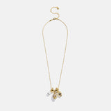 To Die For Charm Necklace - Gold/Pavé
