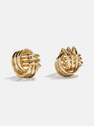 Lennox Gold Knot Earrings - Gold