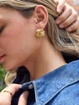 BaubleBar Lennox Gold Knot Earrings - Gold - 
    Stud earrings 
  
