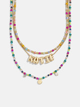 BaubleBar Rowan Semi-Precious Custom Layered Necklace - St. Tropez - 
    Multicolored layered necklace set 
  
