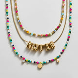 Rowan Semi-Precious Custom Layered Necklace - St. Tropez