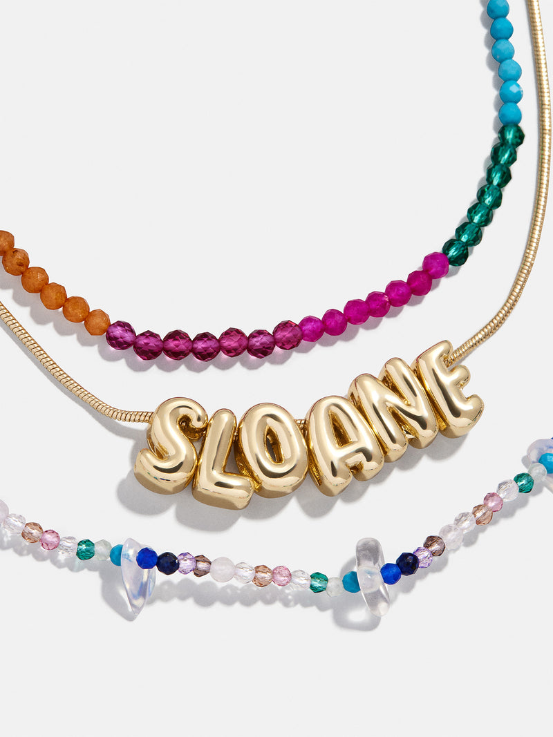 BaubleBar Rowan Semi-Precious Custom Layered Necklace - Santorini - 
    Multicolored layered necklace set 
  
