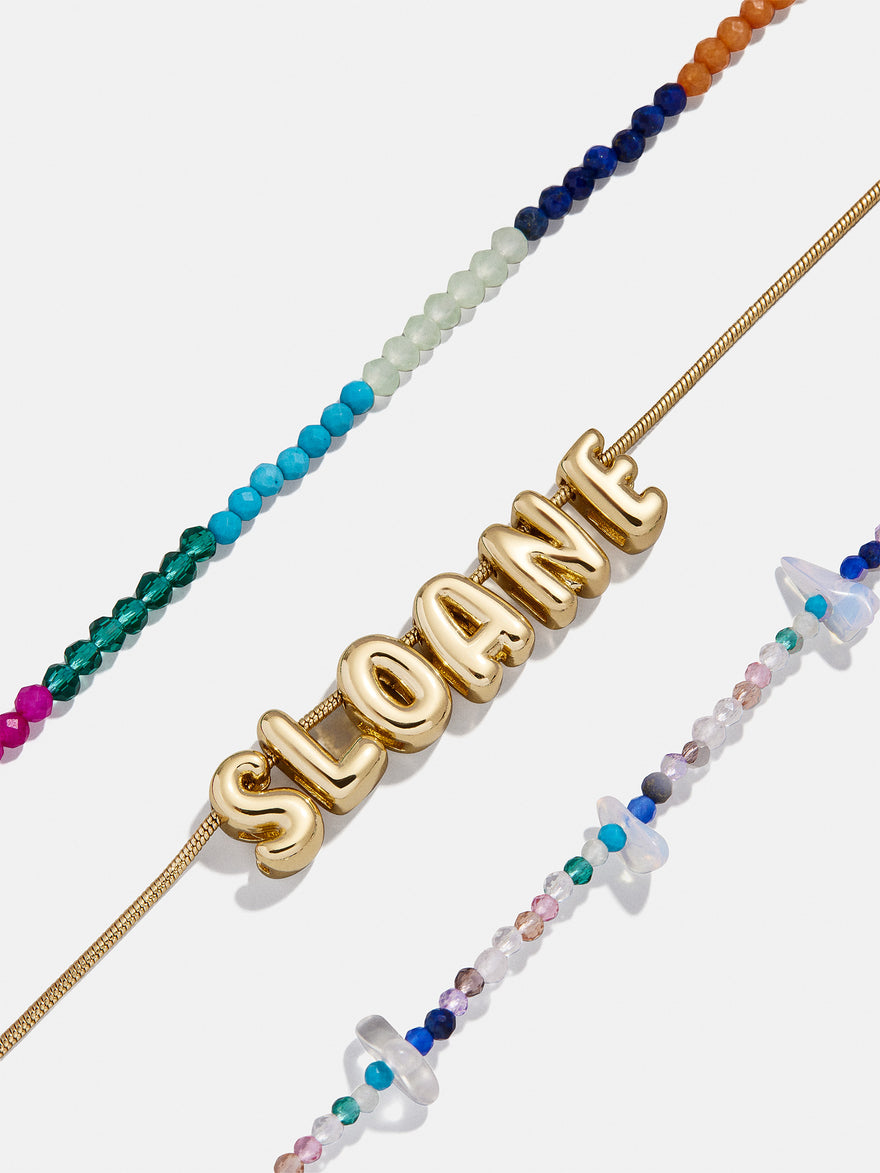 Rowan Semi-Precious Custom Layered Necklace - Santorini