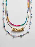 Rowan Semi-Precious Custom Layered Necklace - Santorini