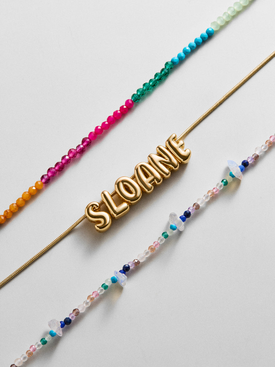 Rowan Semi-Precious Custom Layered Necklace - Santorini