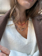 Rowan Semi-Precious Custom Layered Necklace - Santorini