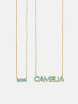 BaubleBar  - 
    Turquoise personalized name necklace
  
