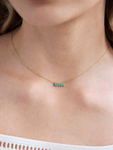 BaubleBar Mini - 
    Turquoise personalized name necklace
  

