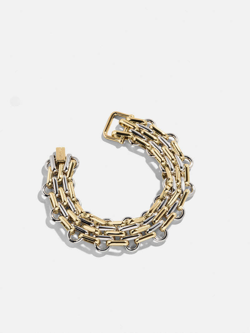 BaubleBar Nexa Chain Bracelet - Gold/Silver - 
    Gold and silver watch strap bracelet 
  
