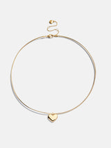 BaubleBar Millie Collar Necklace - Gold - 
    Choker necklace with heart charm 
  
