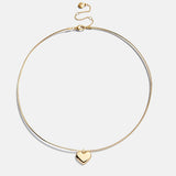 Millie Collar Necklace - Heart Collar Necklace