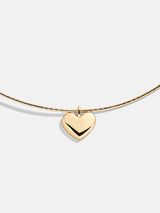 BaubleBar Millie Collar Necklace - Gold - 
    Choker necklace with heart charm 
  
