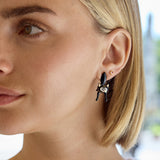 Scaredy Cat Earrings - Black Cat