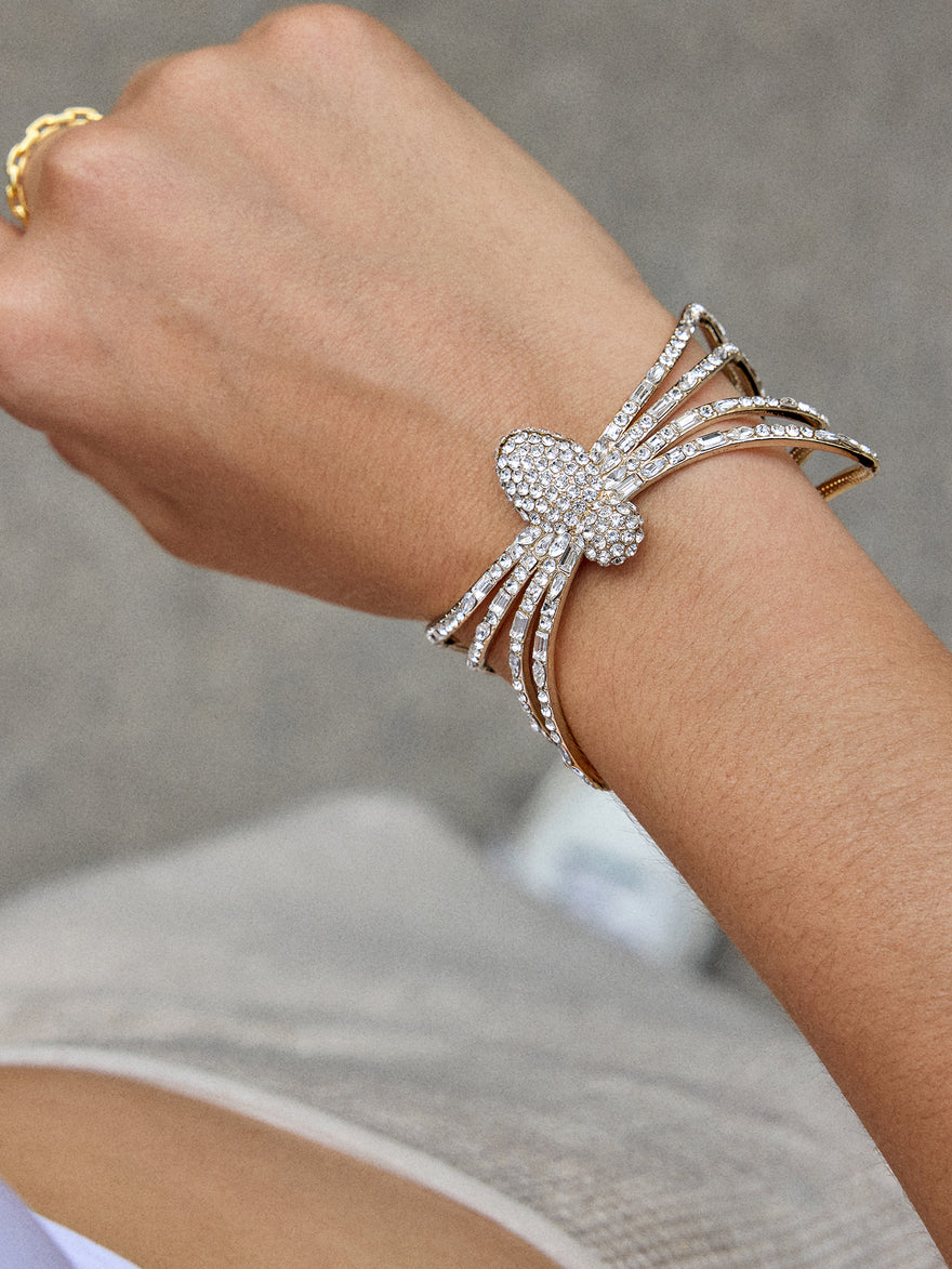Creep It Real Bracelet - Gold/Pavé