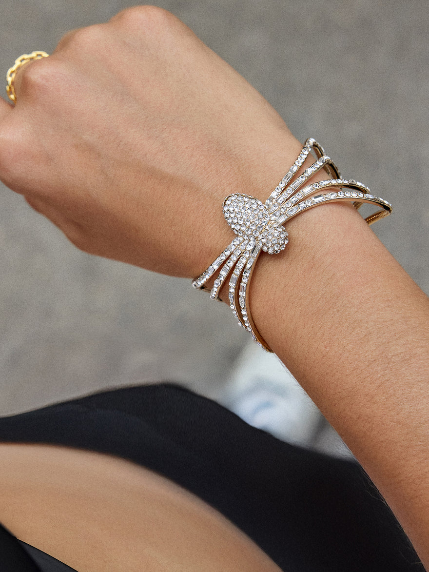 Creep It Real Bracelet - Gold/Pavé