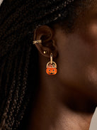 Laughing Jack Earrings - Pumpkin