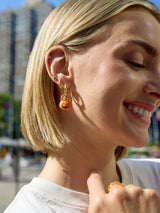 BaubleBar Laughing Jack Earrings - Pumpkin - 
    Pumpkin Halloween earrings 
  
