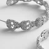 To Die For Hoop Earrings - Silver/Pavé