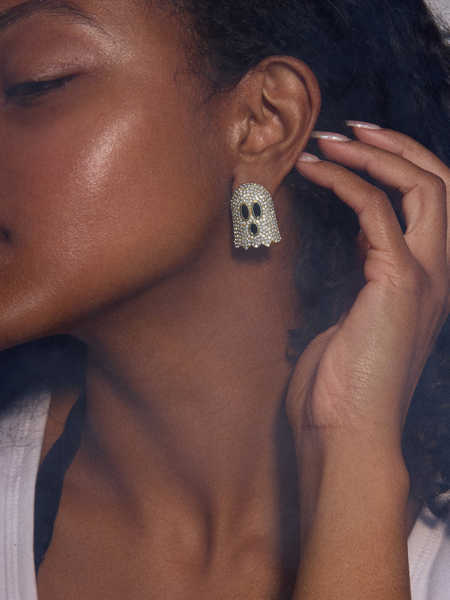 Shimmer My Spirits Earrings - Ghost