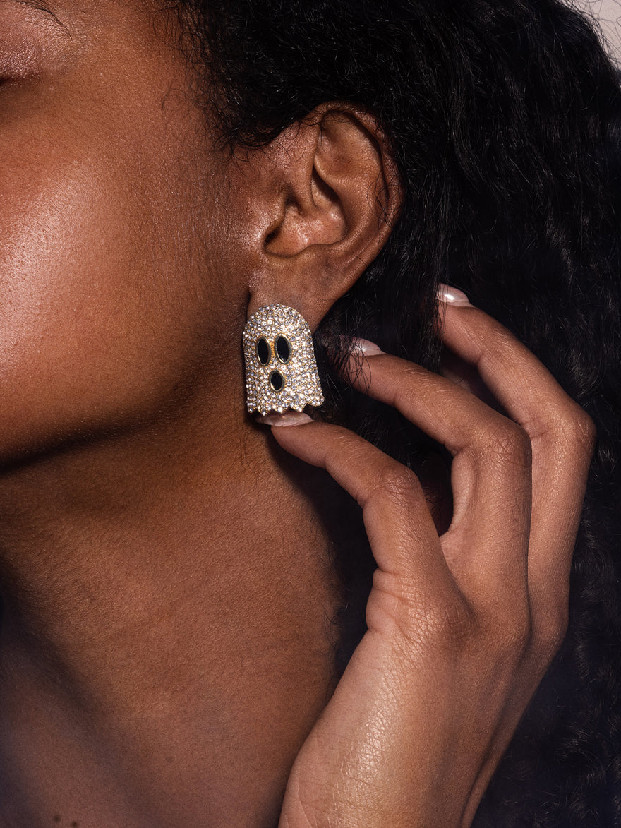 Shimmer My Spirits Earrings - Ghost