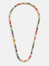 BaubleBar Nina Semi-Precious Necklace - Gold/Multi - 
    Multicolored stones on a sleek gold necklace
  
