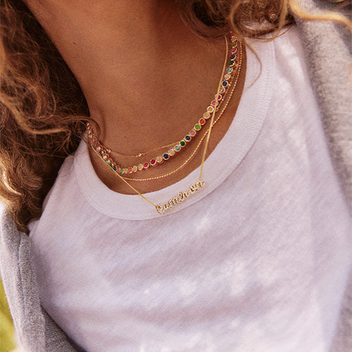 Mini Jane Beaded Necklace in Deep Mocha | BaubleBar