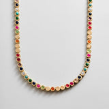 Nina Semi-Precious Necklace - Gold/Multi