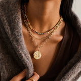 Nina Semi-Precious Necklace - Gold/Multi