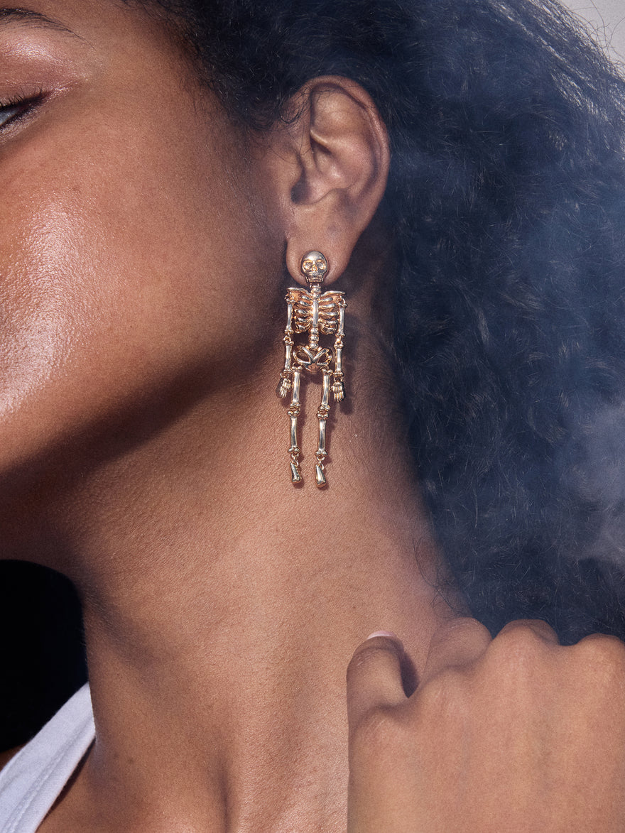 Drop Dead Hottie Earrings - Gold