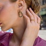 Rebecca Door Knocker Earrings - Gold
