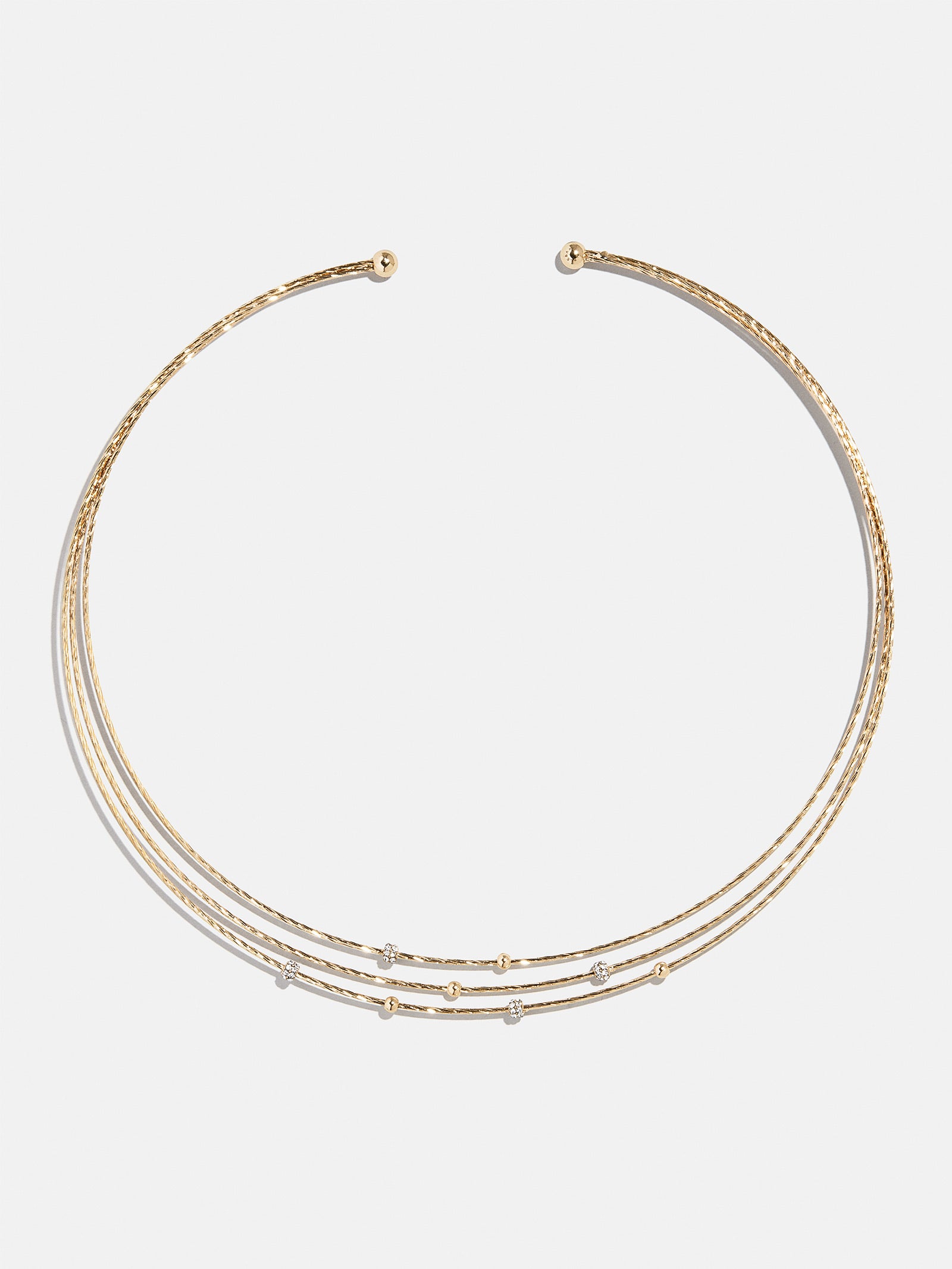 Jordyn Collar Necklace - Gold/Pavé