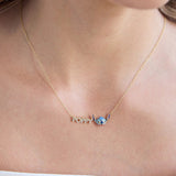 Disney Stitch Custom Nameplate Necklace - Mini Block