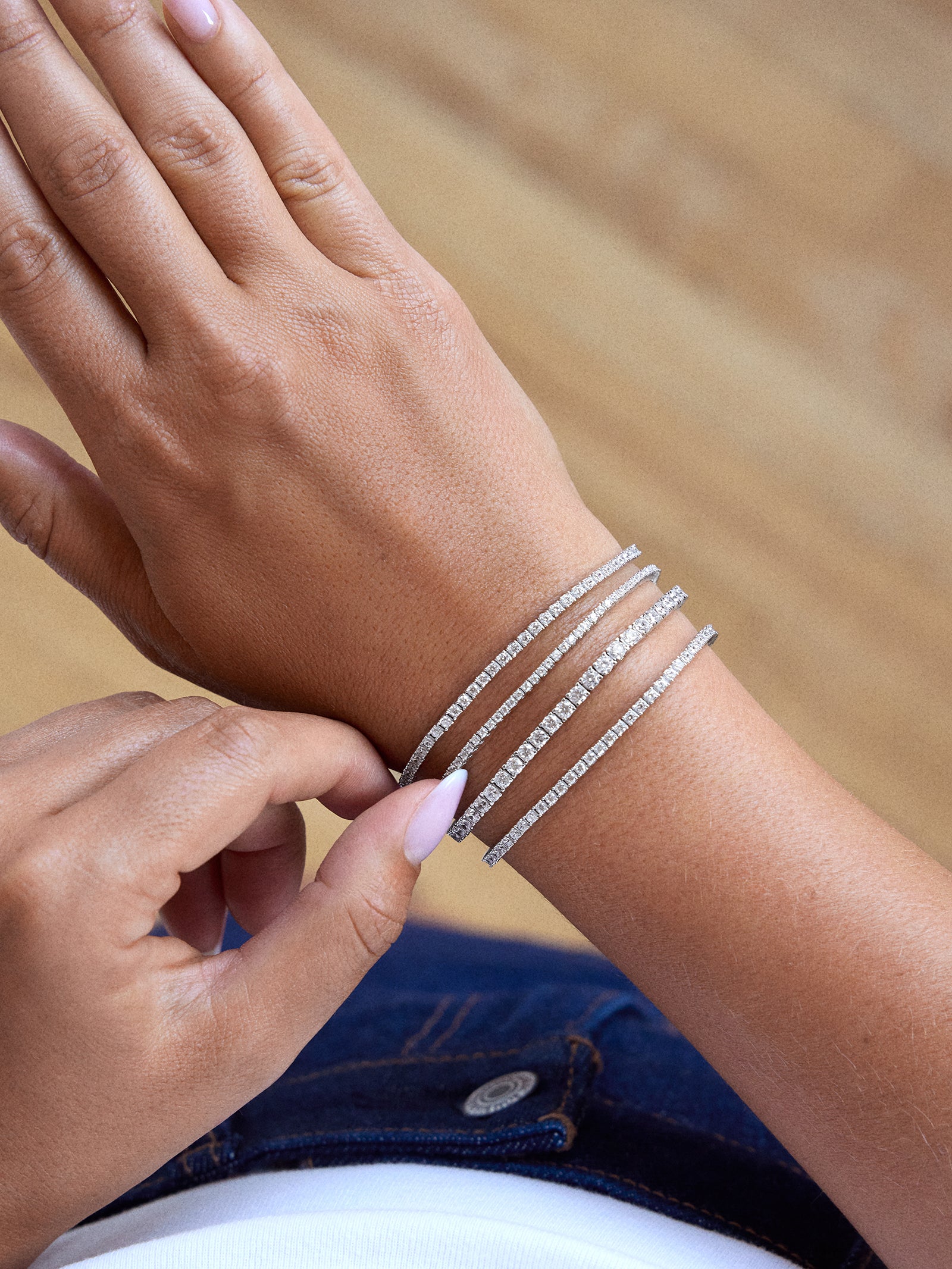 Billie Sterling Silver Tennis Bracelet - Sterling Silver
