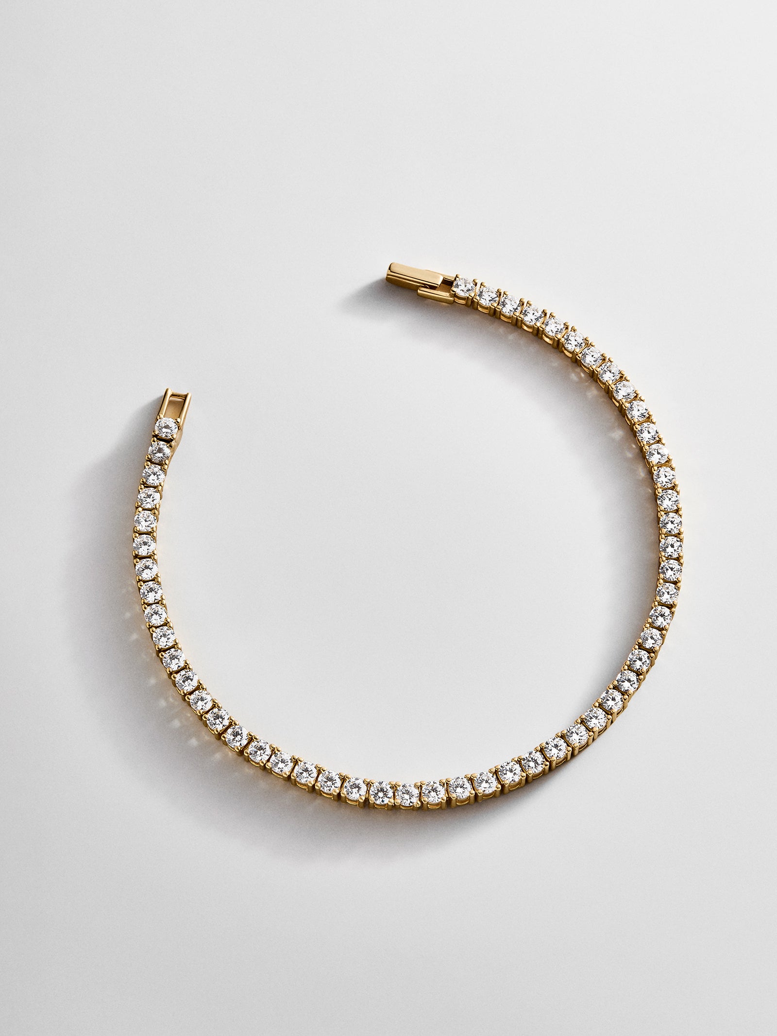 Billie Gold Tennis Bracelet - Gold Plated Brass – Ends Tomorrow