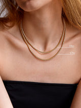 BaubleBar Billie Sterling Silver Tennis Necklace - Sterling Silver - 
    Cubic zirconia tennis necklace 
  
