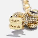 Peanuts Snoopy Pendant Necklace - Gold/Pavé
