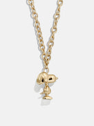 Peanuts Snoopy Pendant Necklace - Gold