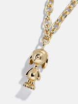 BaubleBar Peanuts Snoopy Pendant Necklace - Gold - 
    Statement pendant on a gold chain 
  
