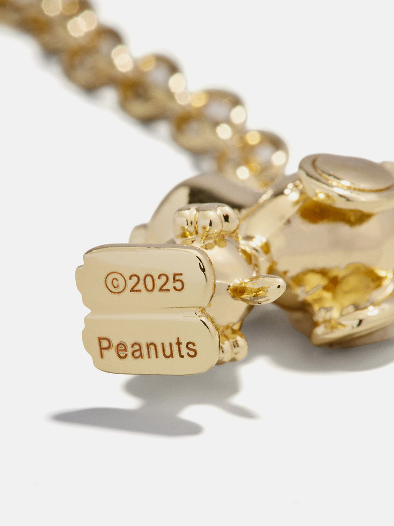 BaubleBar Peanuts Snoopy Pendant Necklace - Gold - 
    Statement pendant on a gold chain 
  
