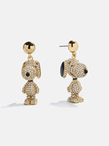 BaubleBar Peanuts Snoopy Statement Earrings - Gold/Pavé - 
    Gold drop earrings
  

