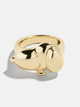 BaubleBar Peanuts Snoopy Statement Ring - Gold - 
    3D Gold ring 
  
