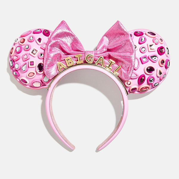 Disney Minnie Mouse Hot Pink Crystal Custom Ears Headband  display picture 3