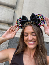BaubleBar Disney Minnie Mouse Bedazzled Custom Ears Headband - Custom Bedazzled Minnie Mouse Ears - 
    Disney ears with personalized name
  
